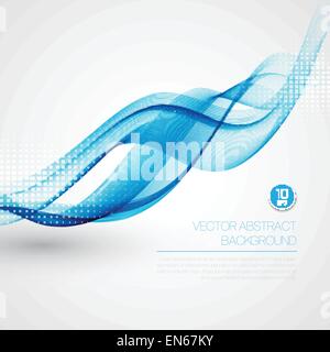 Wave Rauch abstrakten Hintergrund. Vektor-Illustration EPS10 Stock Vektor