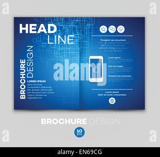 Vorlage für die Broschüre. Vektor-Illustration EPS 10 Stock Vektor