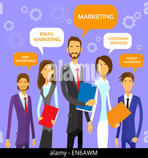 Marketing Team Konzeptgruppe Business Personen Stockfoto