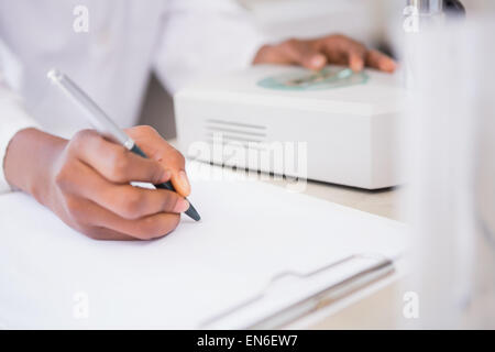 Wissenschaftler-Notizen Stockfoto