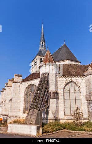 Kreuzkirche (Sainte Croix, ca. 1154) in der Stadt Provins, Frankreich. UNESCO-Weltkulturerbe Stockfoto