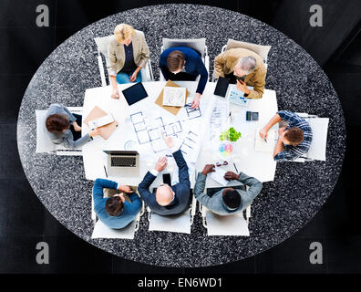 Design Team Planung für ein neues Projekt Stockfoto