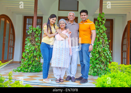 Porträt einer Familie Stockfoto