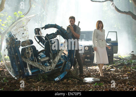 Jurassic World ist eine bevorstehende 2015 amerikanische Science-Fiction-Abenteuer-Film unter der Regie von Colin Trevorrow. Es ist die vierte Tranche in der Jurassic Park-Filmreihe.  Dieses Foto ist nur zu redaktionellen Zwecken und unterliegen dem Copyright von der Filmgesellschaft und/oder der Fotograf von dem Film oder der Firma zugeordnet und kann nur durch Veröffentlichungen im Zusammenhang mit der Förderung der oben genannten Film reproduziert werden. Eine obligatorische Gutschrift auf die Filmgesellschaft ist erforderlich. Der Fotograf sollte auch angerechnet werden, wenn bekannt. Stockfoto
