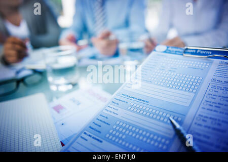 Anwendung Form Job Interview Beschäftigung Konzept Stockfoto