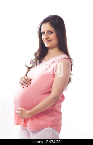 Porträt einer schwangeren Frau Stockfoto