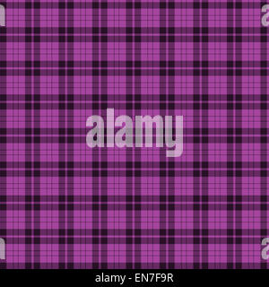 Eine nahtlose gemusterten Fliesen von rosa und schwarz Tartan. Stockfoto