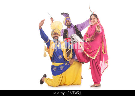 Porträt des Bhangra-Tänzer Stockfoto