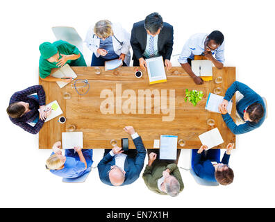 Gruppe von Geschäftsleuten und Ärzte in einer Besprechung Stockfoto