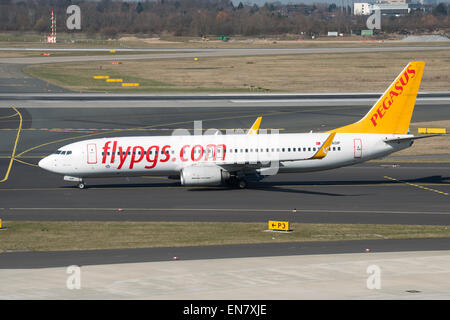 Pegasus Airways Boeing 737-800, Düsseldorf, Deutschland. Stockfoto