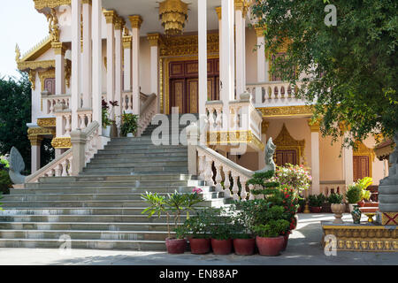 Wat Langka - schönen buddhistischen Tempel in Phnom Penh, Kambodscha, Asien. Stockfoto