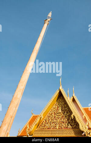 Wat Langka - schönen buddhistischen Tempel in Phnom Penh, Kambodscha, Asien. Stockfoto