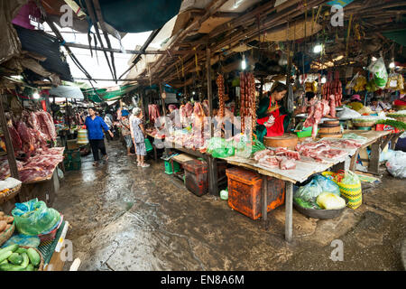 Der zentrale Altmarkt in Phnom Penh, Kambodscha, Asien. Stockfoto