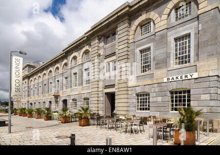 SECO-Lounge Mühlen Bäckerei Royal William Yard Plymouth Devon UK Stockfoto