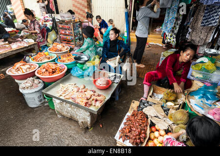 Der zentrale Altmarkt in Phnom Penh, Kambodscha, Asien. Stockfoto