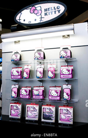 Die Hello Kitty Sanrio-Anzeige der Spiele und Zubehör auf der 2014E3 electronic Entertainment Expo in Los Angeles, Kalifornien. Stockfoto