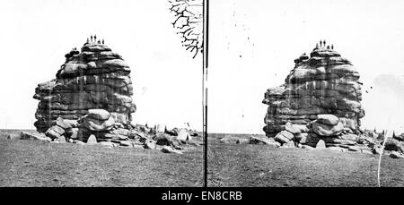 Schilf-Rock, in der Nähe von Sherman Station Albany County, Wyoming 1869 Stockfoto