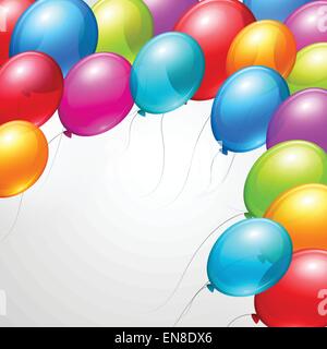 Festlichen Ballons echte Transparenz. Vektor-Illustration EPS 10 Stock Vektor