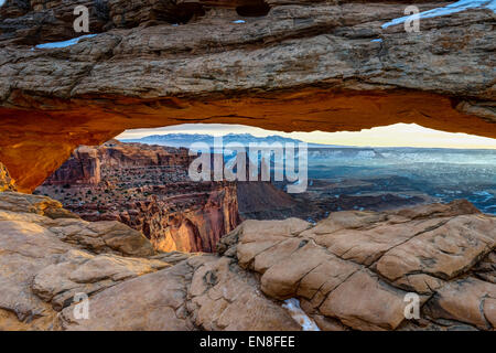 Mesa Arch, Insel im Himmel, Ut Stockfoto