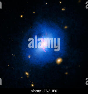 Chandra Chandra x-Ray Observatory Galaxy Marshall Space Flight Center NASA Galaxienhaufen Stockfoto