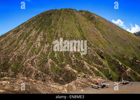 Garut, Indonesien. 8. Februar 2013. Mount Bromo, ein aktiver Vulkan ist, deckt ein riesiges Gebiet von 800 Quadratkilometern und Teil des Tengger-Massivs, in Ost-Java. © Garry Andrew Lotulung/Pacific Press/Alamy Live-Nachrichten Stockfoto