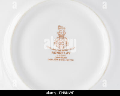 Rondelay von Royal Doulton Fine Bone China, Keramik / Keramik Made in England Stockfoto