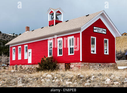 Einzimmer-Maysville Schule, National Register of Historic Places, zentralen Colorado, USA Stockfoto