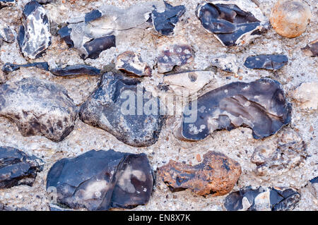 Mauer aus Steinen als Textur und Hintergrund Stockfoto