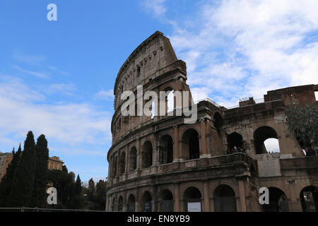 Italien. Rom. Das Kolosseum (Kolosseum) oder Flavian Amphitheater. Stockfoto