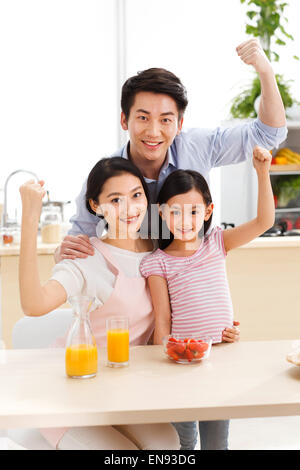 Porträt der Familie Stockfoto