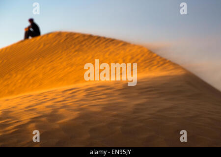 Sanddünen. Lihoudi Dünen. Wüste Sahara. Marokko. Stockfoto