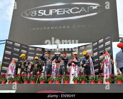 V8 Supercar Meisterschaft mit: Jamie Whincup, Paul Dumnrell, Michael Caruso, Dean Fiore, Scott McLaughlin, Alexander Premat wo: Gold Coast, Australien bei: 26. Oktober 2014 Stockfoto