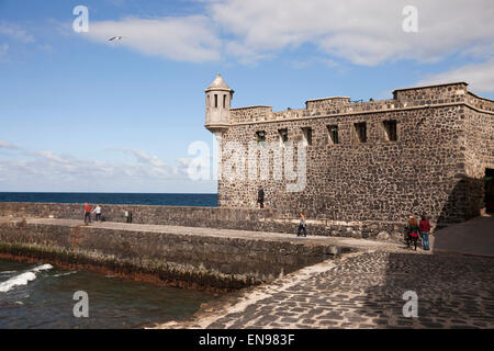 Festung Bateria de Santa Barbara, Puerto De La Cruz, Teneriffa, Kanarische Inseln, Spanien, Europa Stockfoto