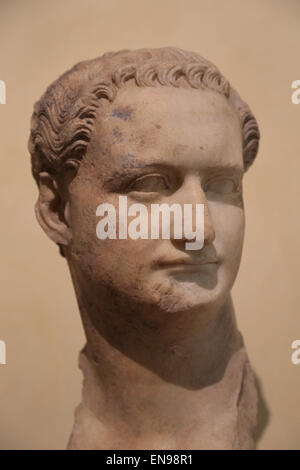 Domitian (51-96). Römischer Kaiser. Flavian Dynastie. Büste. Marmor. Aus dem Esquilin. Rom. Kapitolinischen Museen. Rom. Italien. Stockfoto