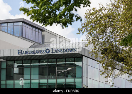 Eine allgemeine Übersicht der Hargreaves Lansdown zentrale Anker Road (A4). Stockfoto