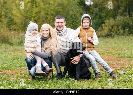 Glückliche Familie Stockfoto