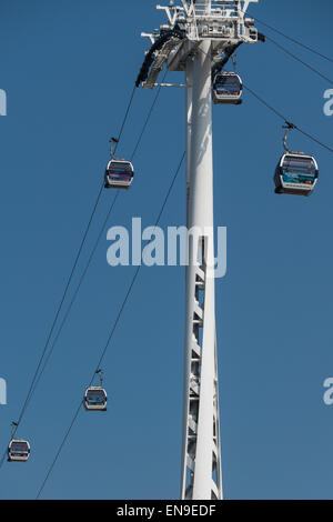 England, London, Emirates-Seilbahn Stockfoto