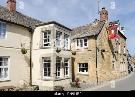 Der Herzog von Wellington Gastwirtschaft in den Cotswold Dorf von Bourton-on-the-Water Stockfoto