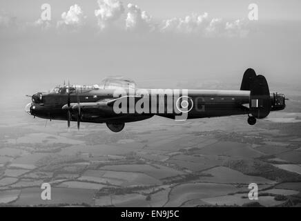 Eine speziell angepasste Lancaster Bomber, Typ 464 (Provisioning) von 617 Geschwader Dambusters Führer Guy Gibson geflogen. Stockfoto