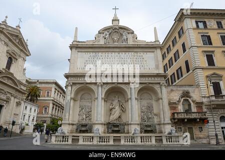 Fontana Acqua Felice oder Brunnen von Moses, Rom, Italien Stockfoto