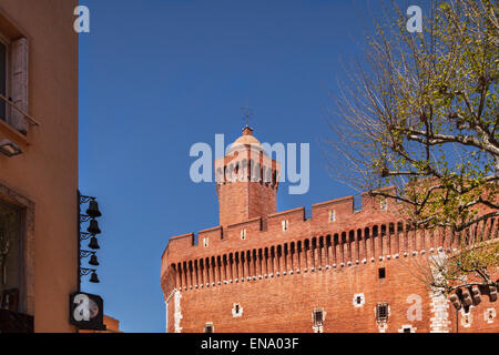 Porte du Notre Dame, Perpignan, Languedoc-Roussillon, Pyrenäen-Orientales, Frankreich. Stockfoto