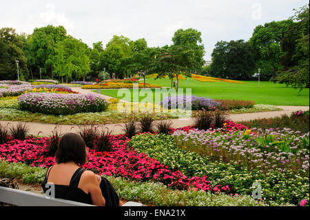 Luisenpark, Mannheim, Baden-Württemberg, Deutschland | Luisen-Park, Mannheim, Baden-Württemberg, Deutschland Stockfoto