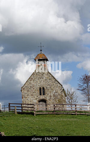 St. Martins Kirche fifield bavant in Wiltshire Stockfoto