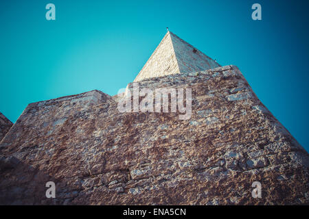 Penyscola Aussicht, schöne Stadt Valencia in Spanien Stockfoto