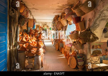 Markthalle in Souk in Essaouira Marokko Stockfoto