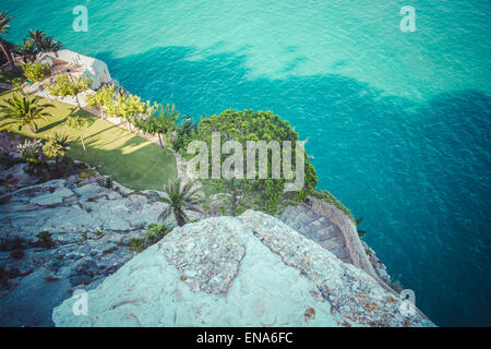 Reisen Sie, Penyscola Aussicht, schöne Stadt Valencia in Spanien Stockfoto