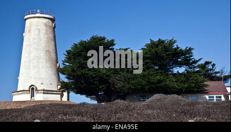 Piedras Blanca Lighthouse in der Nähe von Big Sur, Kalifornien Stockfoto