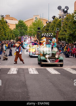 Die Stars N Cars Parade im Disney Studios Park, Disneyland Paris, Frankreich Stockfoto