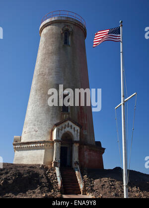 Piedras Blanca Lighthouse in der Nähe von Big Sur, Kalifornien Stockfoto