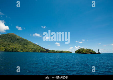 Der aktive Insel Vulkan Banda in der Provinz Maluku Indonesien Stockfoto